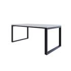 Mesa de Jantar Queens 180cmx90cmx75 cm Branco/Preto