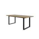 Mesa de Jantar Queens R 200cmx90cmx75 cm Vermont OAK/Preto