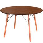 Mesa de Jantar Redonda Eames Eiffel 110 cm - Pau Ferro - Fundição Petrópolis