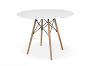 Mesa De Jantar Redonda Eiffel 90 Cm - Branco - Decoreshop