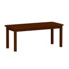 Mesa De Jantar Retangular Para 8 Lugares Madeira Maciça Safira Castanho Shop JM
