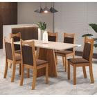 Mesa de Jantar Retangular Trapiche com 6 Cadeiras Dalas