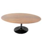 Mesa De Jantar Saarinen Oval 244x137 cm Madeira Base Preta - Eero Saarinen