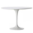 Mesa de Jantar Saarinen Tulipa Redonda 4 a 6 lugares 100cm Branco Laca