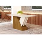 Mesa de Jantar Tampo MDF Com Vidro Canto Reto 160 Cm Epic Henn