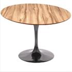 Mesa de Jantar Tulipa Saarinen Redonda 160 cm - Nogueira