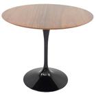 Mesa de Jantar Tulipa Saarinen Redonda 60 cm Tampo Imbuia