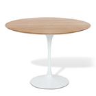 Mesa de Jantar Tulipa Saarinen Redonda 80 cm  Tampo Freijó