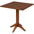 Mesa de Madeira Tramontina London Coluna Central Quadrada em Tauarí Amêndoa 4 Lugares 70 cm