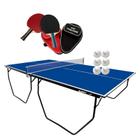MESA DE PING PONG MDF 15mm 1009 KLOPF + Kit 2 Raquete 6 Bolinhas c/ Estojos