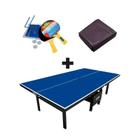 MESA DE PING PONG MDF 18mm 1084 KLOPF C/ RODAS + KIT Completo 5031 + CAPA Para Mesa Fechada
