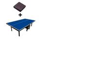 MESA DE PING PONG MDF 18mm KLOPF 1084 C/ RODAS + Capa Para Mesa Aberta