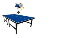 MESA DE PING PONG OFICIAL MDF 15mm KLOPF 1016 + KIT Completo Klopf 5031 com raquetes , rede , bolinhas