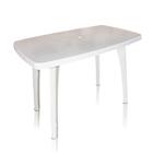 Mesa De Plastico Retangular Tiradentes 130x80 Branco