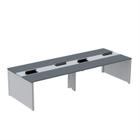 Mesa de Plataforma Dupla para 4 Pessoas Corporativa 120x140/4p - Pandin Móveis