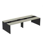 Mesa de Plataforma Dupla para 4 Pessoas Corporativa 160x140/4p - Pandin Móveis