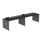 Mesa de Plataforma Simples para 2 Pessoas Corporativa 130x792/2p Pscpp130/792/2p - Pandin Móveis