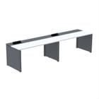 Mesa de Plataforma Simples para 2 Pessoas Corporativa 130x792/2p Pscpp130/792/2p