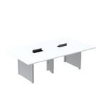 Mesa de Reunião 2400x1200 Mrcpb2412pp Branco/Cinza