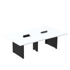 Mesa de Reunião 2400x1200 Mrcpb2412pp Branco/Preto