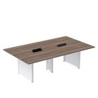 Mesa de Reunião 3200x1200 Mrcpb3212pp Walnut/Branco