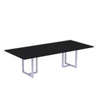 Mesa de Reunião Retangular Tubular P25 Pandin 2,0 M Preto e Lilas