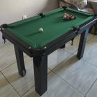 Mesa Sinuca Bilhar Snooker Infantil Brinquedo Jogar Taco (6841A