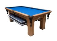 Mesa de Sinuca Vintage com Tampo de Ping Pong - 2,52x1,40