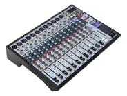 Mesa de som console mixer waldman 16 canais cpp16fxu 16 fx