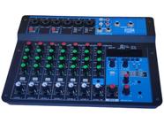 Mesa de som mixer console 8 canais phantom profissional