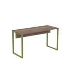 Mesa Diretora Tubular P25 Pandin 1,50,7 M Walnut e Verde