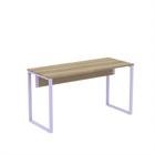 Mesa Diretora Tubular P25 Pandin 1,7 M Noce Naturale e Lilas