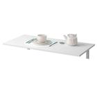 Mesa Dobrável de Parede Cozinha Escritório Slim L03 Suspensa 68x45 BP Branco Fosco - Lyam Decor