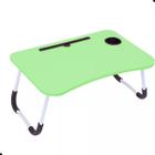 Mesa Dobrável Mdf Articulada Notebook Portátil Verde