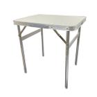 Mesa Dobrável Notebook Estudos De Alumínio Com Tampo De Mdf, 60 cm x 45 cm Camping Churrasco Com Maleta