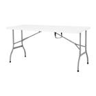 Mesa Dobrável Tipo Maleta 150cm Branco Klimber