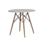 Mesa Eames de MDF Branco - 80cm