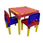 Mesa Educativa Infantil Mesinha Didática 2 Cadeiras - ul - Tritec