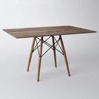 Mesa Eiffel Wood Tampo Retangular De Madeira Amêndoa 120 cm