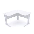 Mesa em l p/ escritório 120x120 pandin maxxi - branco