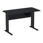 Mesa Escritório 1,20x0,60m s/ Gavetas - Cor Preto - PANDIN - 44089