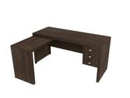 Mesa Escritório de Canto com 3 Gavetas ME4106 Rustico - Tecnomobili