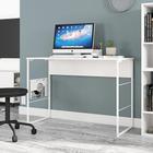 Mesa Escrivaninha 120 cm Branco Fabrick Caemmun