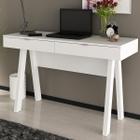 Mesa Escrivaninha 2 Gavetas Branco Me4128 - Tecno Mobili