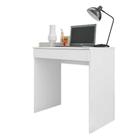 Mesa Escrivaninha 80 cm para Notebook com Gaveta Case MDP Branco G01 - Gran Belo