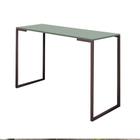 Mesa Escrivaninha 90cm Stan Home Office Industrial Consultório Ferro Marrom MDF Verde Oliva - Ahz Móveis