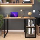 Mesa Escrivaninha Com 2 Prateleiras 1,20 Home Office Estudo