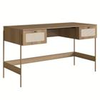 Mesa Escrivaninha Home Office Pé Metal Arlo A10 Hanover-dourado - Mpozenato