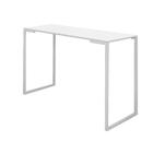 Mesa Escrivaninha Mesa de Estudos Stan 90cm Home Office Ferro Branco MDF Off White - Ahazzo Móveis