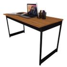 Mesa Estilo Industrial Guto 1,35 Metros Escritório Escrivaninha Computador Camaleão